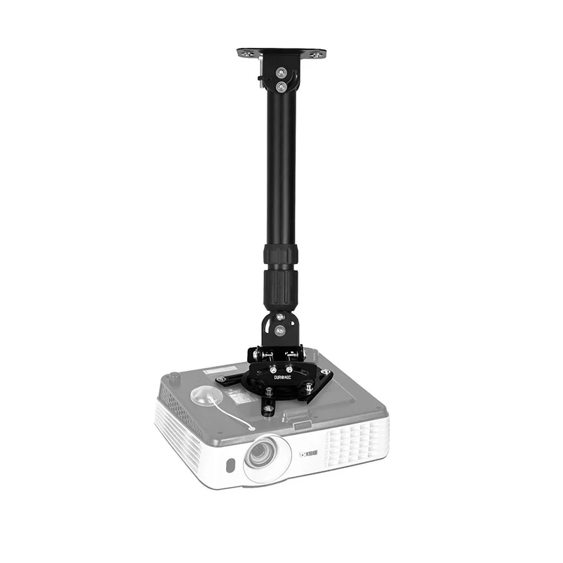 Duronic PB04XL Beamer Halterung | Projektor Deckenhalterung | Universal Wandhalterung | Drehbar und schwenkbar | Traglast 13,6 kg | 360° Rotation