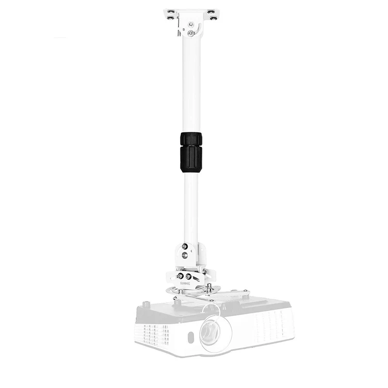 Duronic PB06XL Beamer Halterung | Projektor Deckenhalterung | Universal Wandhalterung | Drehbar und schwenkbar | Traglast 13,6 kg | 360° Rotation