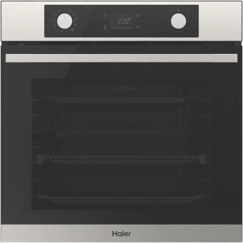 Haier 500 Series 60cm Pyrolytic Oven, 12 Function, Air Fry, Steam Assist, Stainless Steel