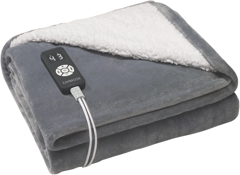 Kambrook Snugasabug Heated Throw Smooth Grey