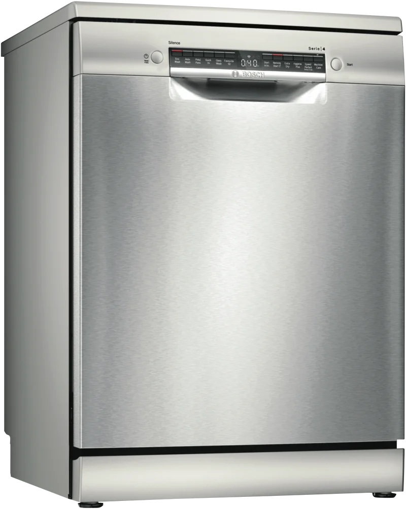 Bosch Series 4 60cm Freestanding Dishwasher, Stainless Steel