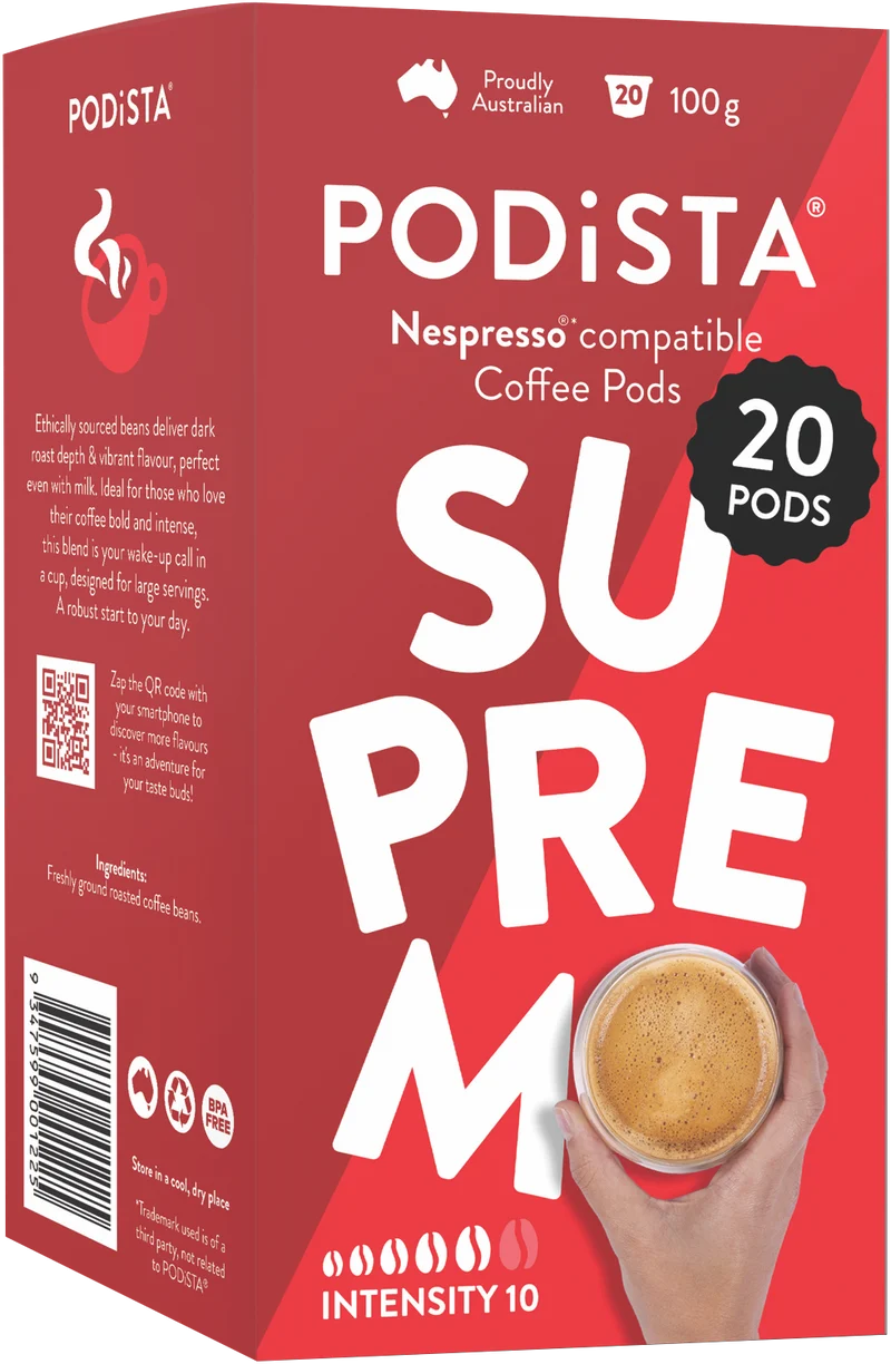 PODiSTA Supremo Coffee Pods 20pk