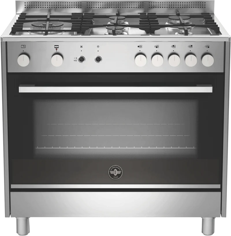 La Germania Futura 90cm Gas Upright Cooker - Stainless Steel