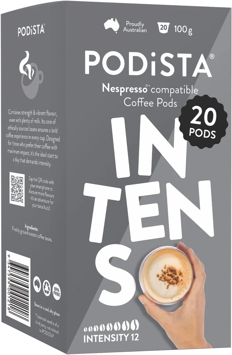 PODiSTA Intenso Coffee Pod, 20pk