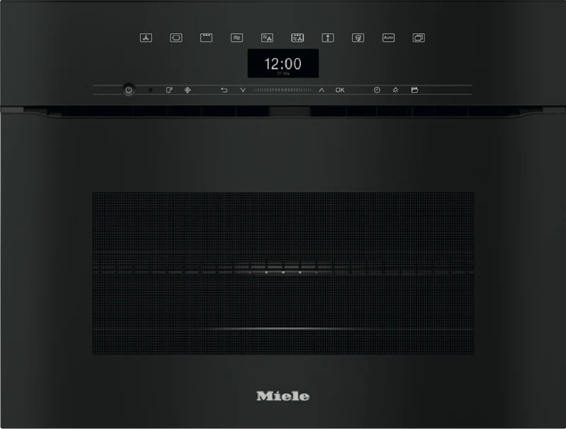 Miele 45cm Handleless Speed Oven with 3in1 Microwave, Oven and Combination Modes, Obsidian Black