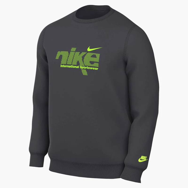 NIKE Club BB Crew Sweatshirt Herren Midweight Fleece