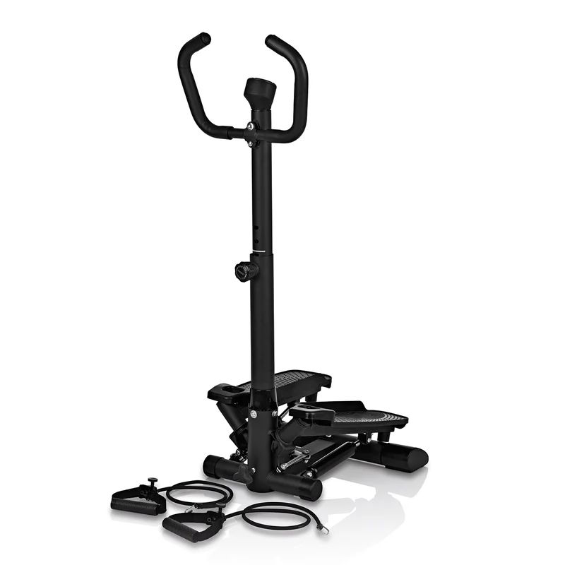 Fitnesstrainer Swing Stepper mit 2 Expanderbändern