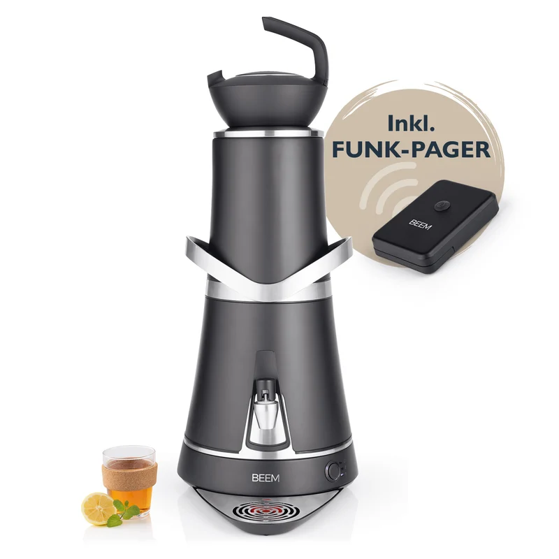 Samowar Amira mit Dispenser 10l - 2000W - schwarz matt