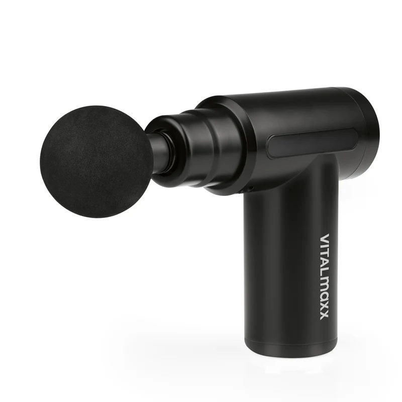 Massage Gun - 4 verschiedene Aufsätze - schwarz