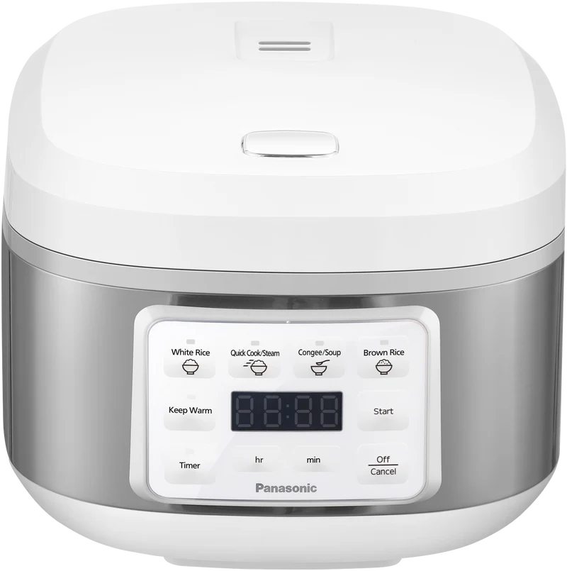 Panasonic 8 Cup Rice and Multi Cooker White/Silver