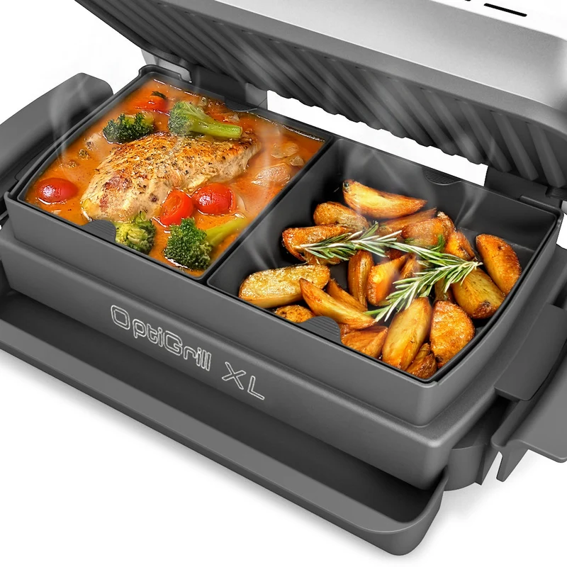 ZauberFry | Backschalenteiler für Tefal OptiGrill XL, Elite, Plus