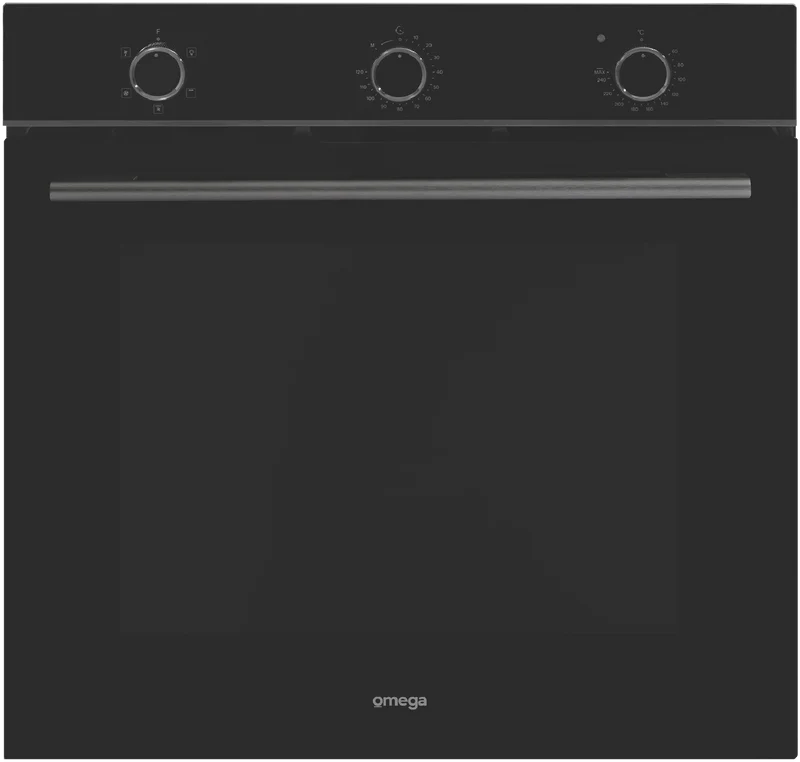 Omega 60cm 5 Function Electric Oven - Midnight Black