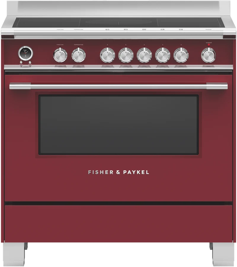 Fisher & Paykel 90cm Series 9 Classic 5 Zone Induction Pyrolytic Cooker with 2 SmartZones