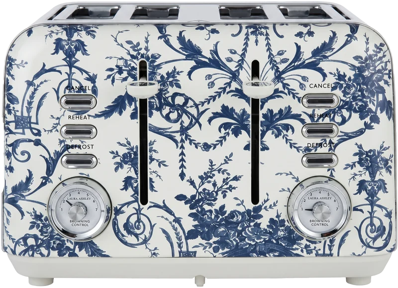 Laura Ashley 4 Slice Toaster Midnight Tuileries
