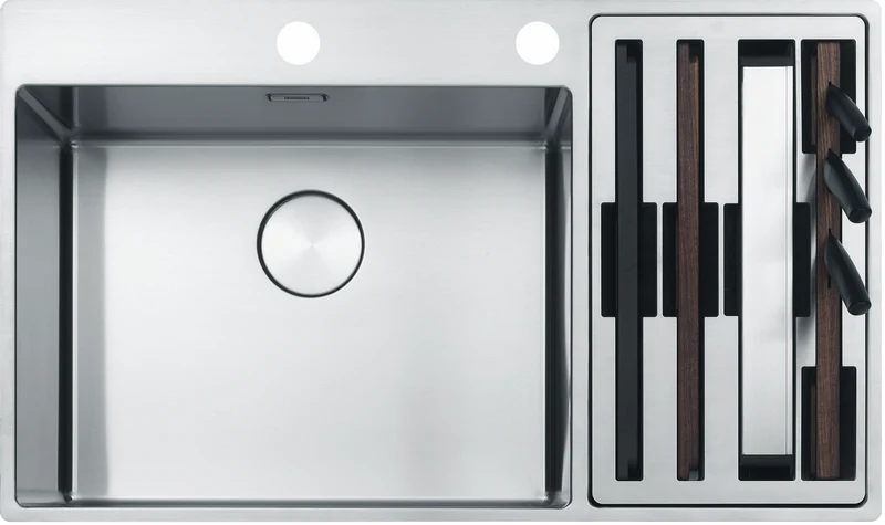 Franke Box Centre Double Bowl Sink HOF Kit