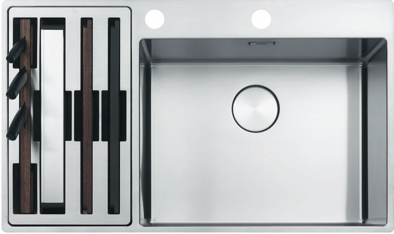 Franke Box Centre Double Bowl Sink HOF Kit