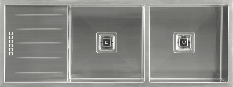 Hafele Squareline G3 Double Bowl Sink with Drainer