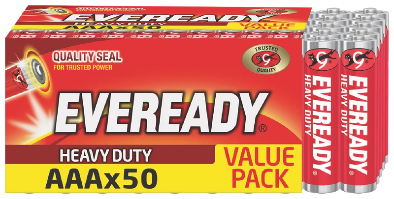 Eveready Heavy Duty AAA 50 Pack