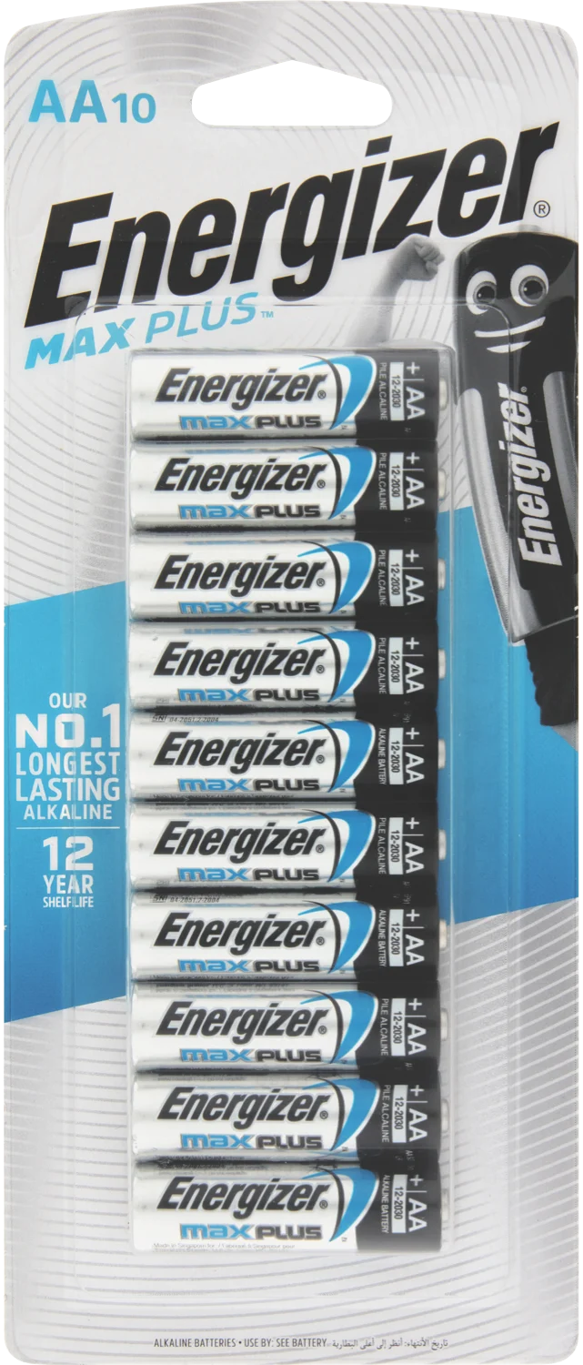 Energizer Max Plus AA Batteries - 10 Pack