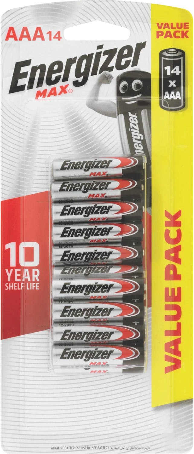Energizer Max AAA Batteries - 14 Pack