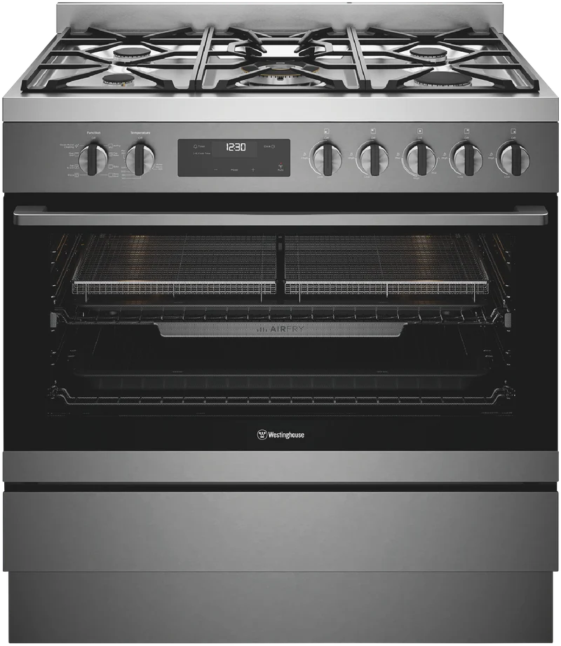 Westinghouse 90cm Dual Fuel Freestanding Cooker with Airfry