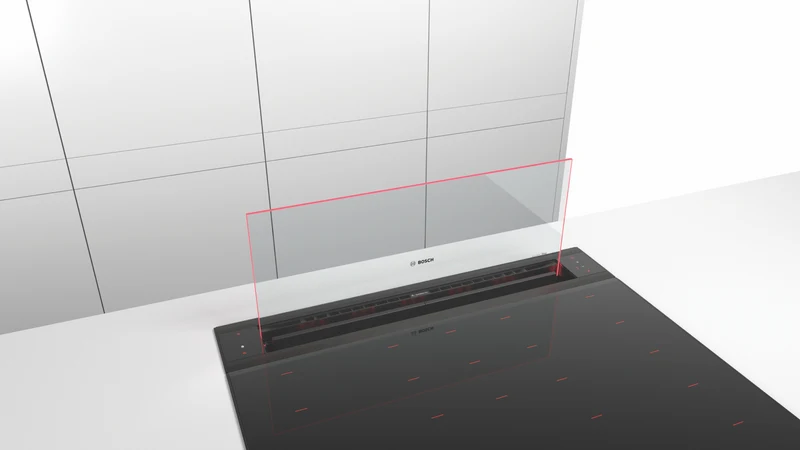 Bosch Series 8 Accentline 80cm Downdraft Ventilation Clear Glass