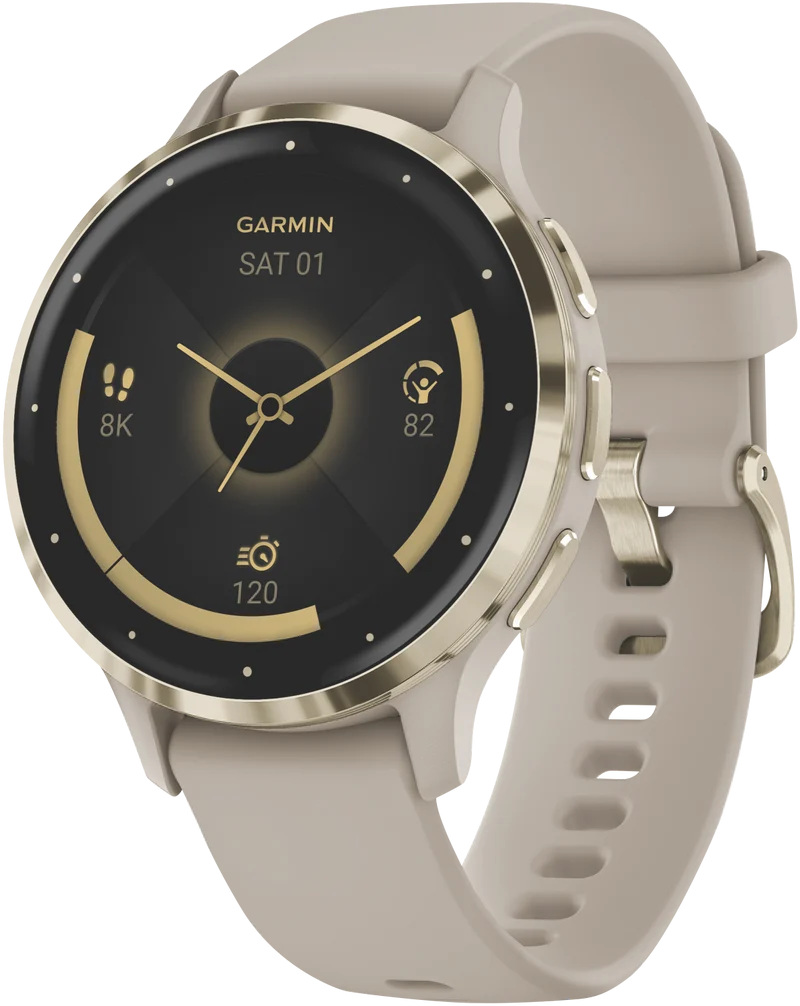 Garmin Venu 3S - French Gray/Soft Gold