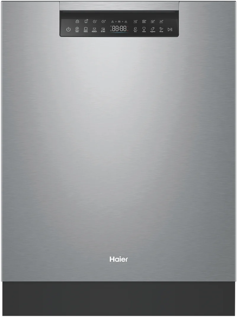 Haier 600 Series Built-In Dishwasher, Steam, Stainless Steel