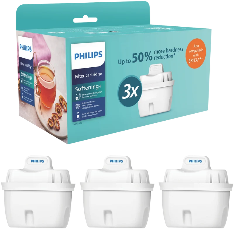 Philips 3 x Micro X-Clean Softening+ Filters 3 Pack