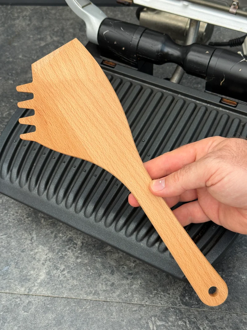 OptiSpatel | Pfannenwender aus Buchenholz für Tefal OptiGrill & OptiGrill XL