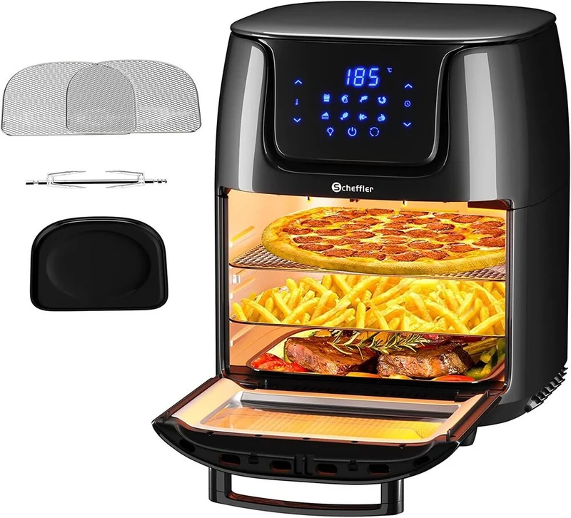 Airfryer XXL Heißluftfritteuse 12L, 1800W Minibackofen