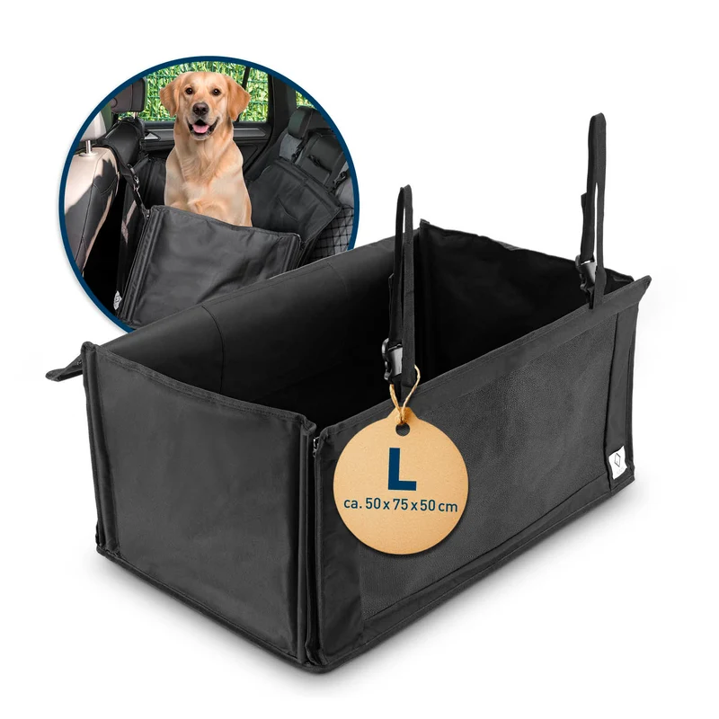Hundeautositz – wasserfeste Hundebox – M