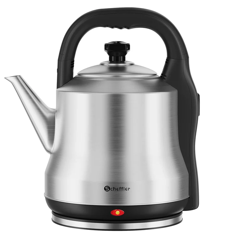 Scheffler XXL Retro Kettle 6 Liter, 1800W Stainless Steel Tea Kettle Cordless, Fast Boiling, BPA-free, Filter & Auto-Off