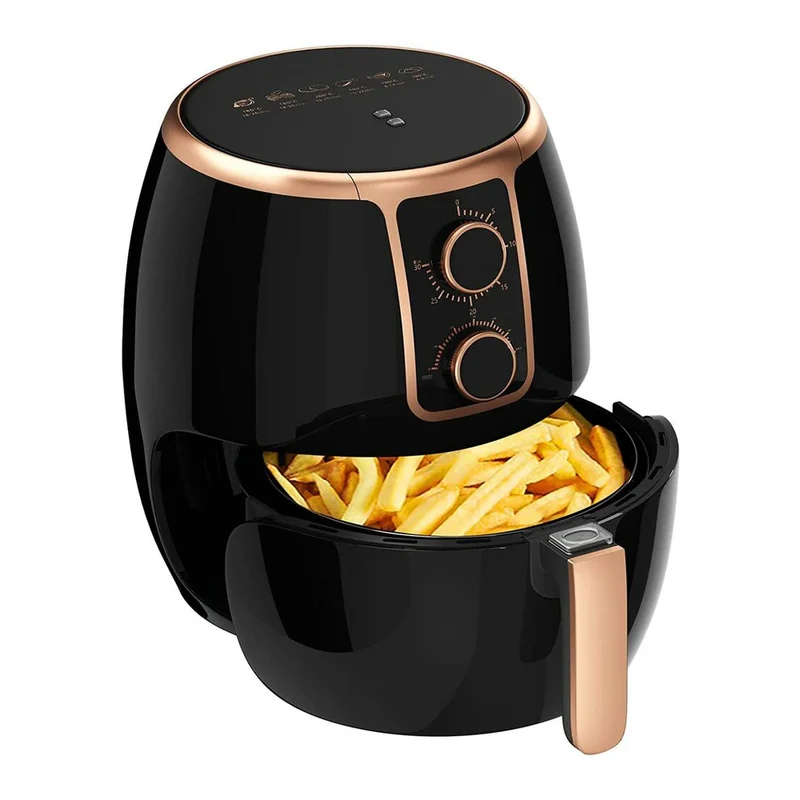 Scheffler 3,7L Heißluftfritteuse, 1500W Airfryer mit Thermostat und Timer