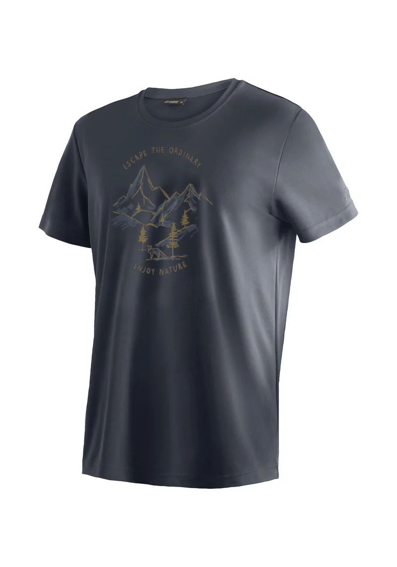 Maier Sports Dieter Print Outdoor-Shirt schnelltrocknend