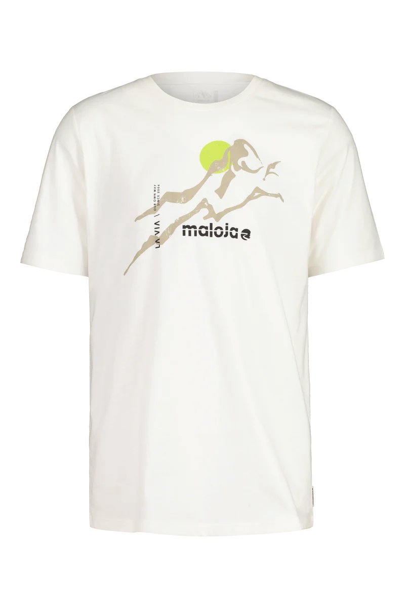 MALOJA RainbachM Bio-Baumwoll T-Shirt mit Berggrafik
