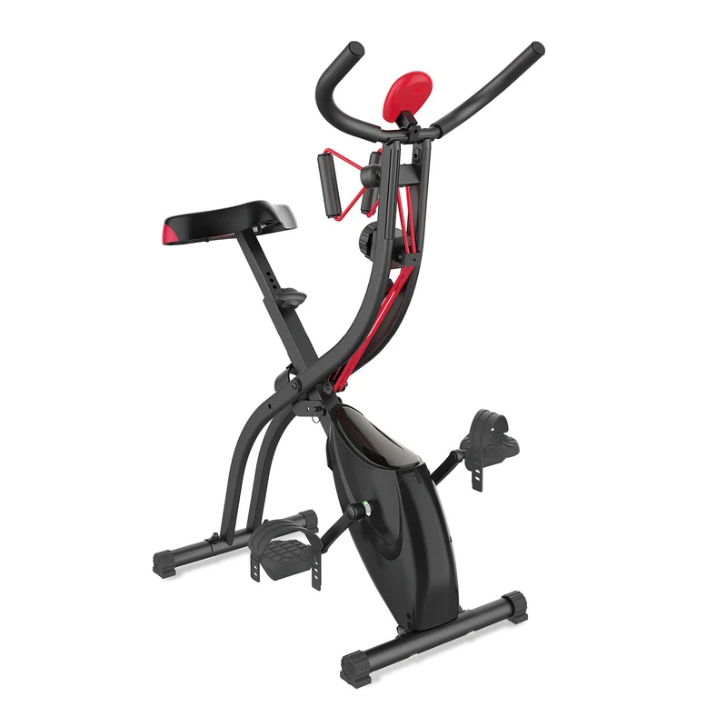 Heimtrainer Fitness Bike mit Expanderbändern