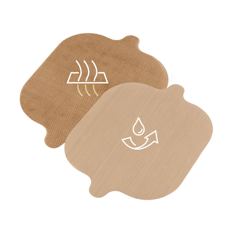 Dauerbackfolien-Set für Heißluftfritteusen - 2-tlg. - quadratisch (25 x 24 cm)