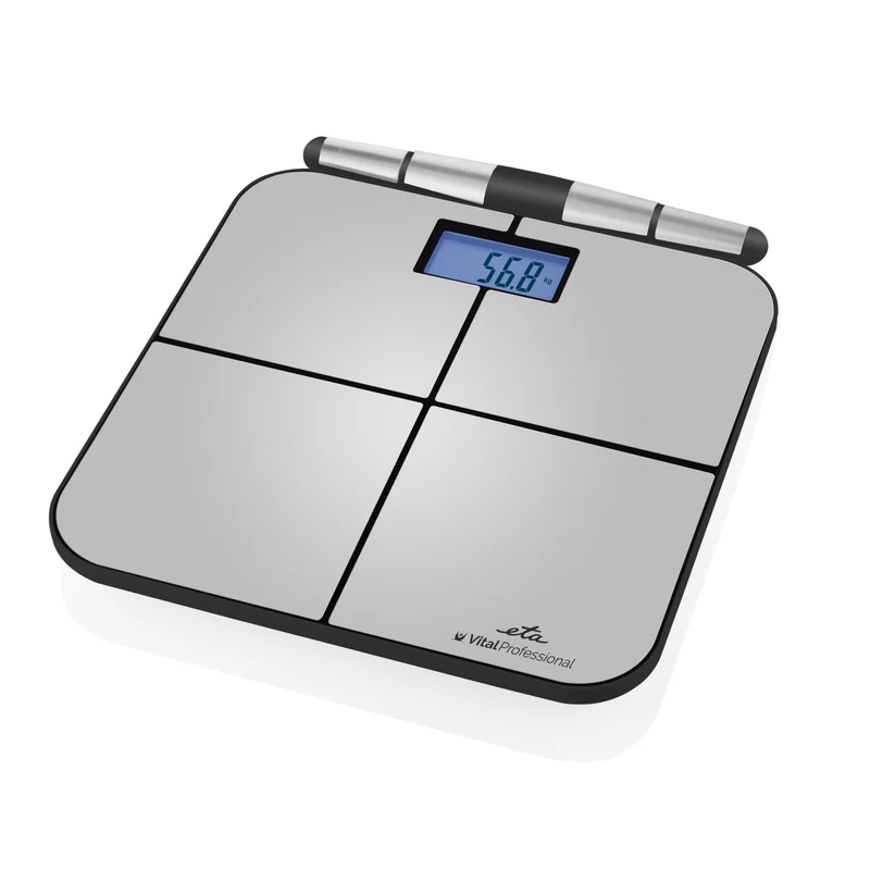 Personenwaage ETA Vital Professional mit Smart-App 8781 90000 rostfreier Stahl/Schwarz