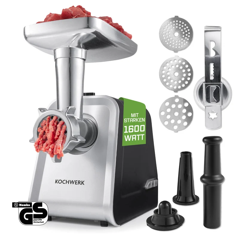 Fleischwolf 4in1 - silber/schwarz