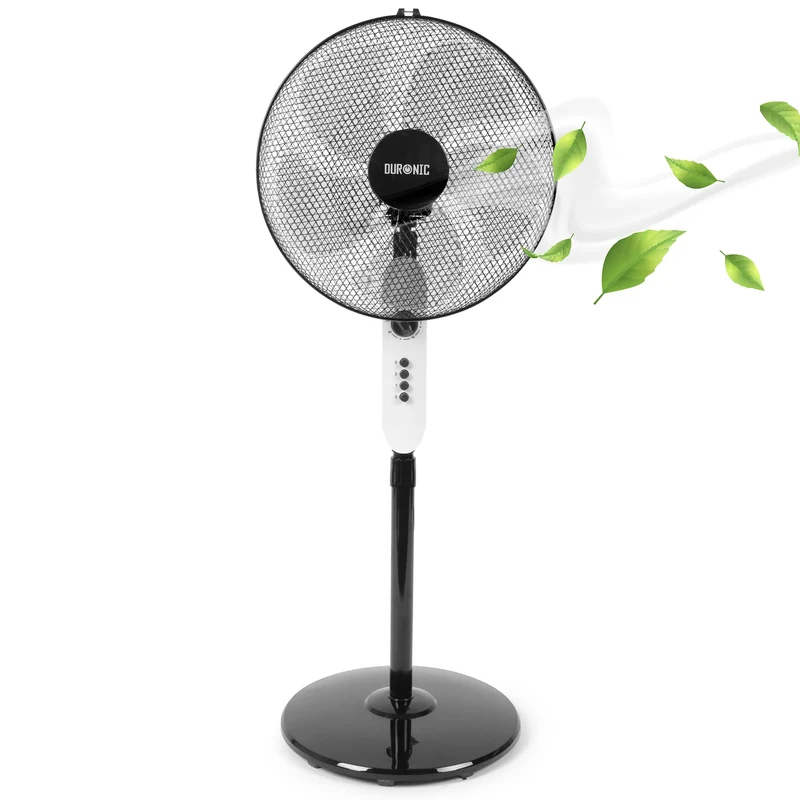 Duronic FN45 Oscillating Stand Fan | 90° Oscillation | 140cm Height Adjustable | 3 Speeds
