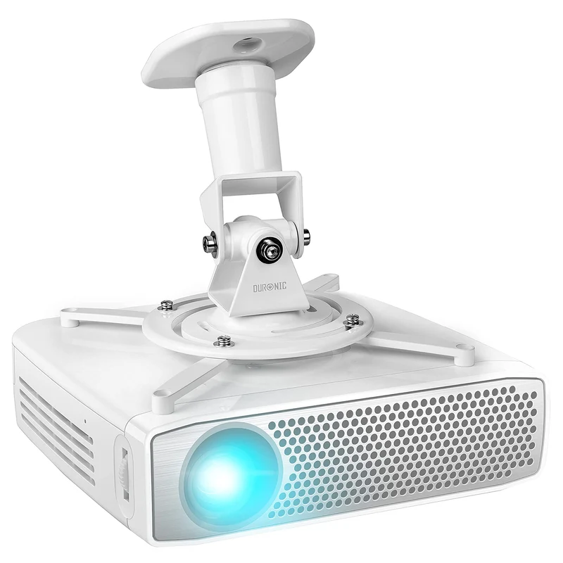 Duronic PB07XB Universal Projector Wall Mount | 360° Rotation | 10kg Load Capacity