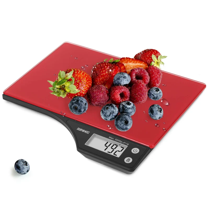 Duronic KS350 Küchenwaage | 5 kg | 1 g Präzision | Tara- und Hold-Funktion | Zum Backen und Kochen