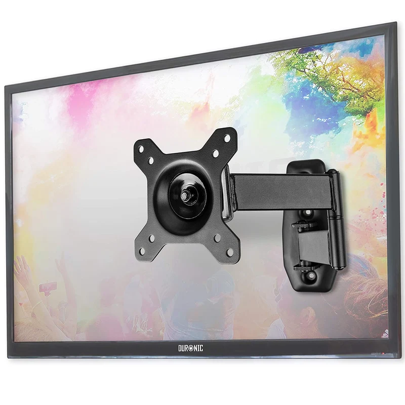 Duronic TVB1120 Wandhalterung | Fernseher bis 32" | 18 kg Belastbarkeit | VESA 100 x 100, 75 x 75 | Neigbar schwenkbar drehbar TV Halterung | Plasma LED OLED LCD Fernsehhalterung | Monitor Curved