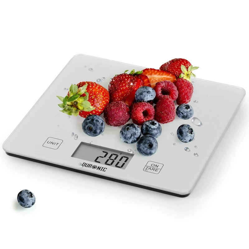 Duronic KS1080 Küchenwaage | 10 kg | 1 g Präzision | Mit Tara- und Hold-Funktion | Für Backen und Kochen