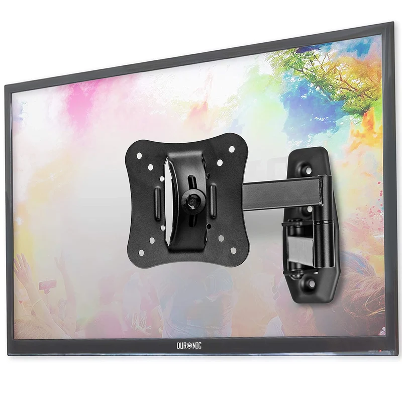 Duronic TVB0920 Wandhalterung | Für Fernseher bis 32" | 18 kg Belastbarkeit | VESA 100x100, 75x75, 50x50 | Neigbar schwenkbar