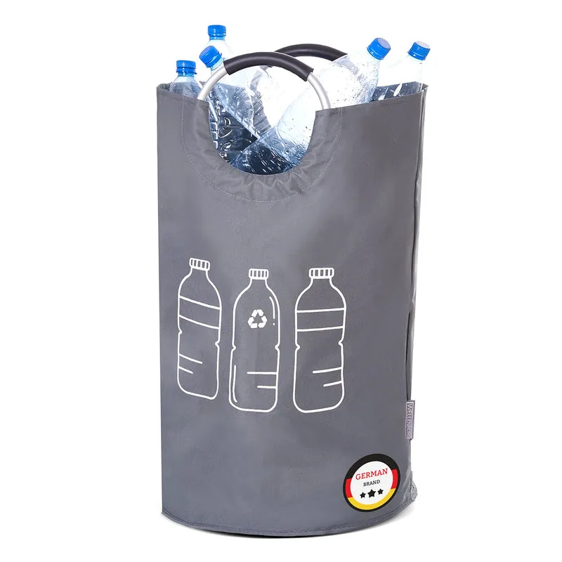 Faltbarer Pfandflaschen-Sammelbehälter - Grau